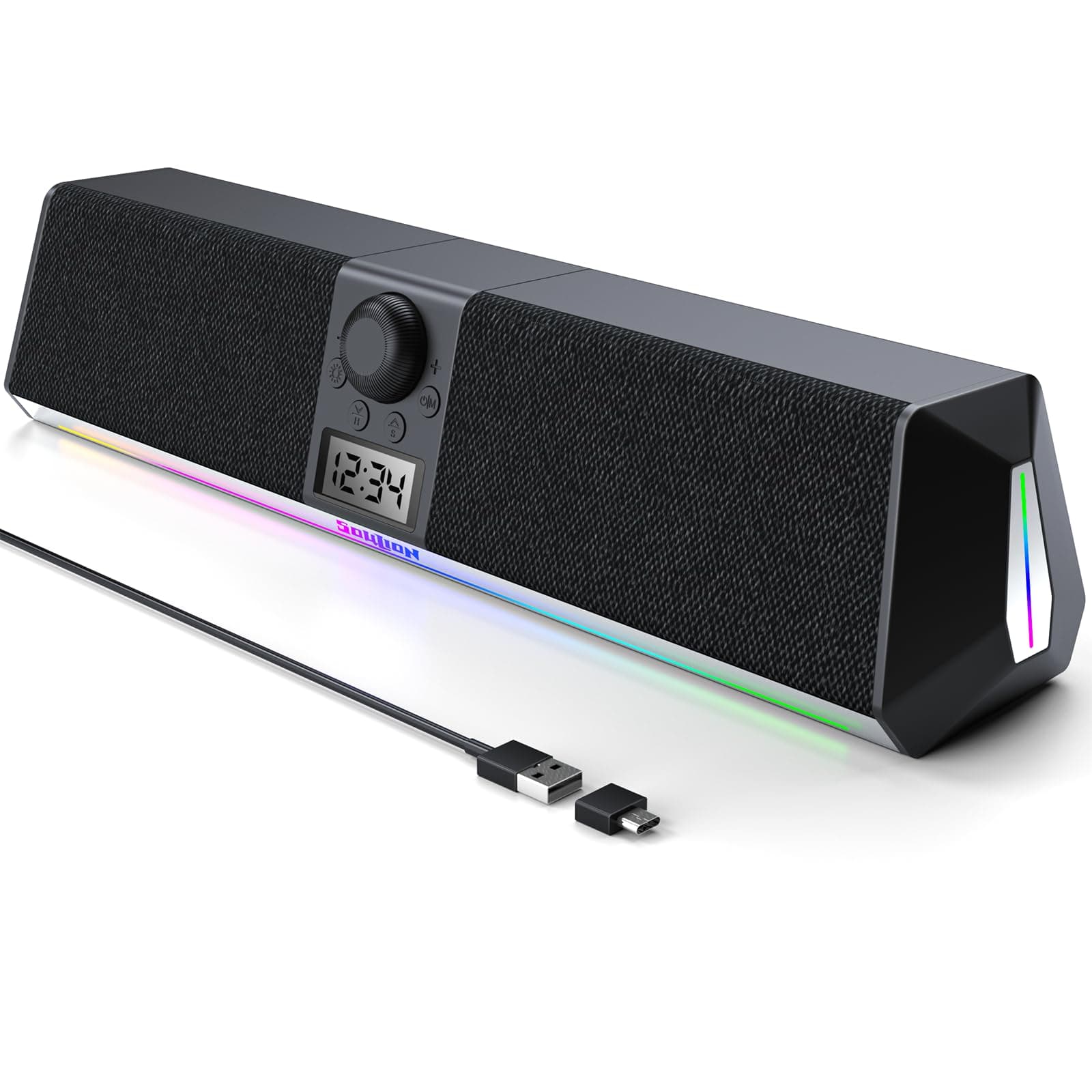 SOULION R80 PC Lautsprecher mit LED-Lichteffekten 🎶🔊