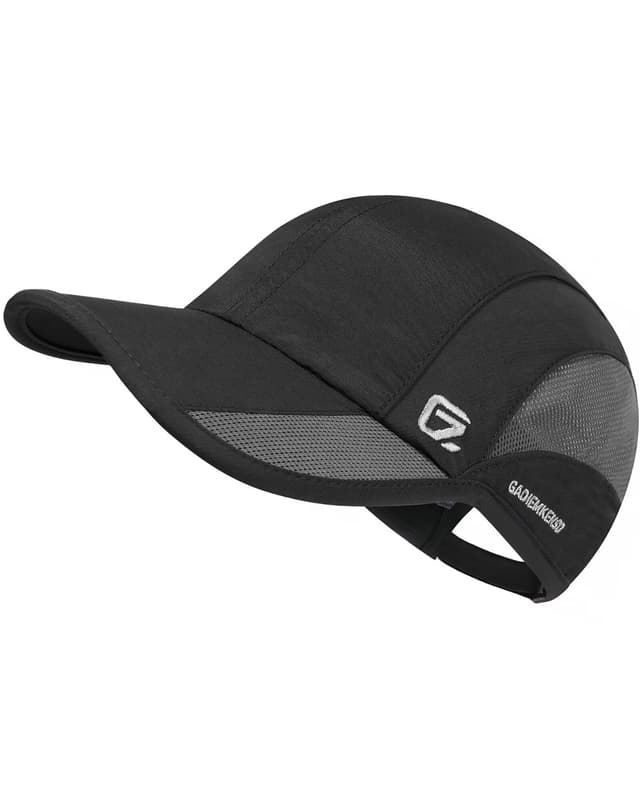 🧢 GADIEMKENSD Unstructured Quick Dry Sports Cap Outdoor Sun Protective Schwarz