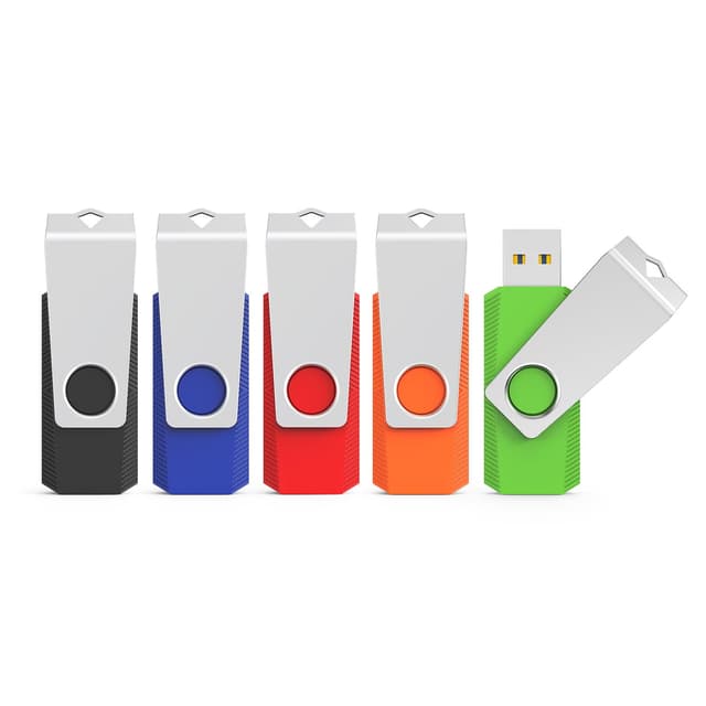 KEXIN USB Stick 3.0 64GB Speicherstick 5 Stück USB-Stick Mehrfarbig 5er Pack 3.0 🚀🔴🟢