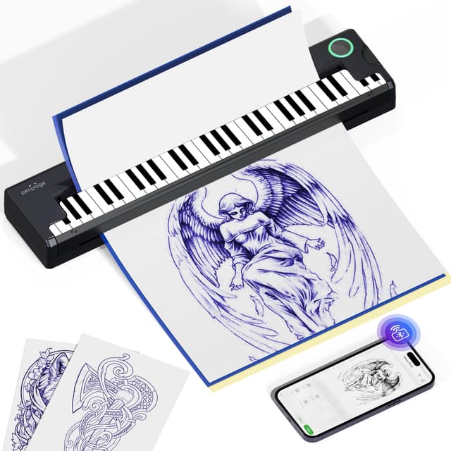 🖨️ PeriPage Pino Tattoo Drucker - Tattoo Stencil Drucker für Anfänger/Künstler