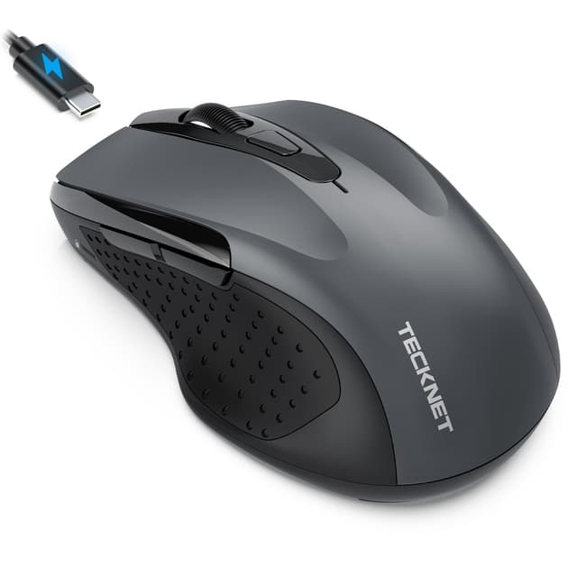 TECKNET Bluetooth Maus mit Jiggler, Wiederaufladbare Maus Kabellos 🖱️