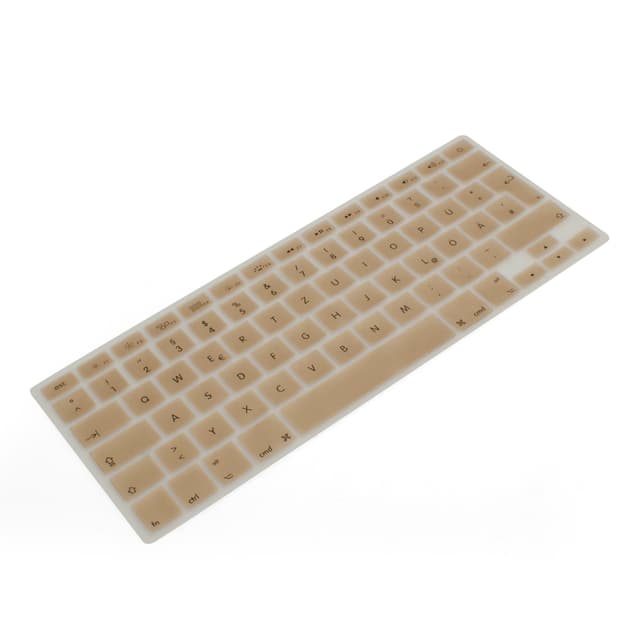 SYSTEM-S Silikon Tastaturschutz in Gold für MacBook Pro/iMac/MacBook Air