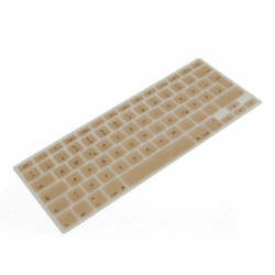 SYSTEM-S Silikon Tastaturschutz in Gold für MacBook Pro/iMac/MacBook Air