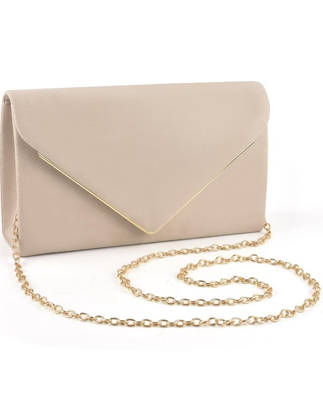 ERKOON Clutch Für Hochzeit 🌸 | Damen Abendtasche mit Magnetverschluss und abnehmbarer Kette