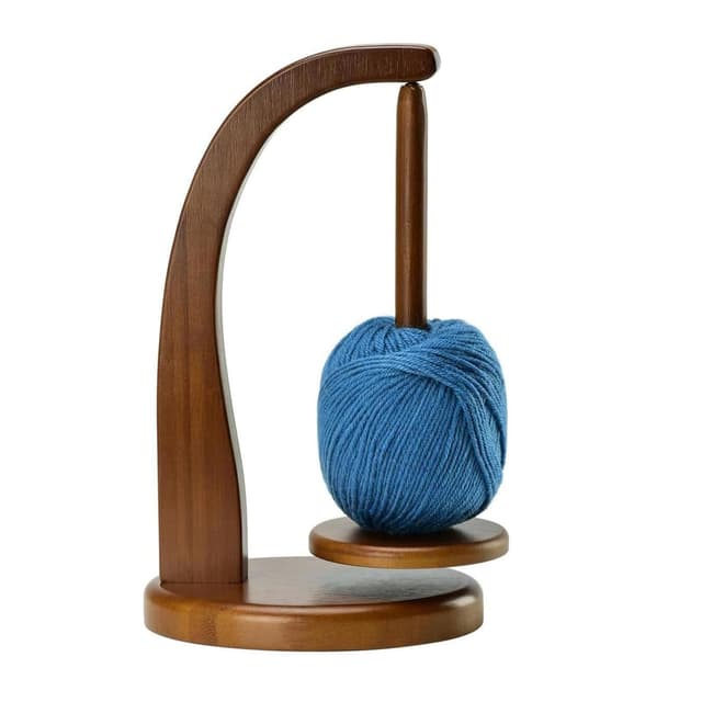 🧶🎁 Wollabwickler Holz - Magnetischer Wollknäuelhalter für Strick- und Häkelzubehör 🌈
