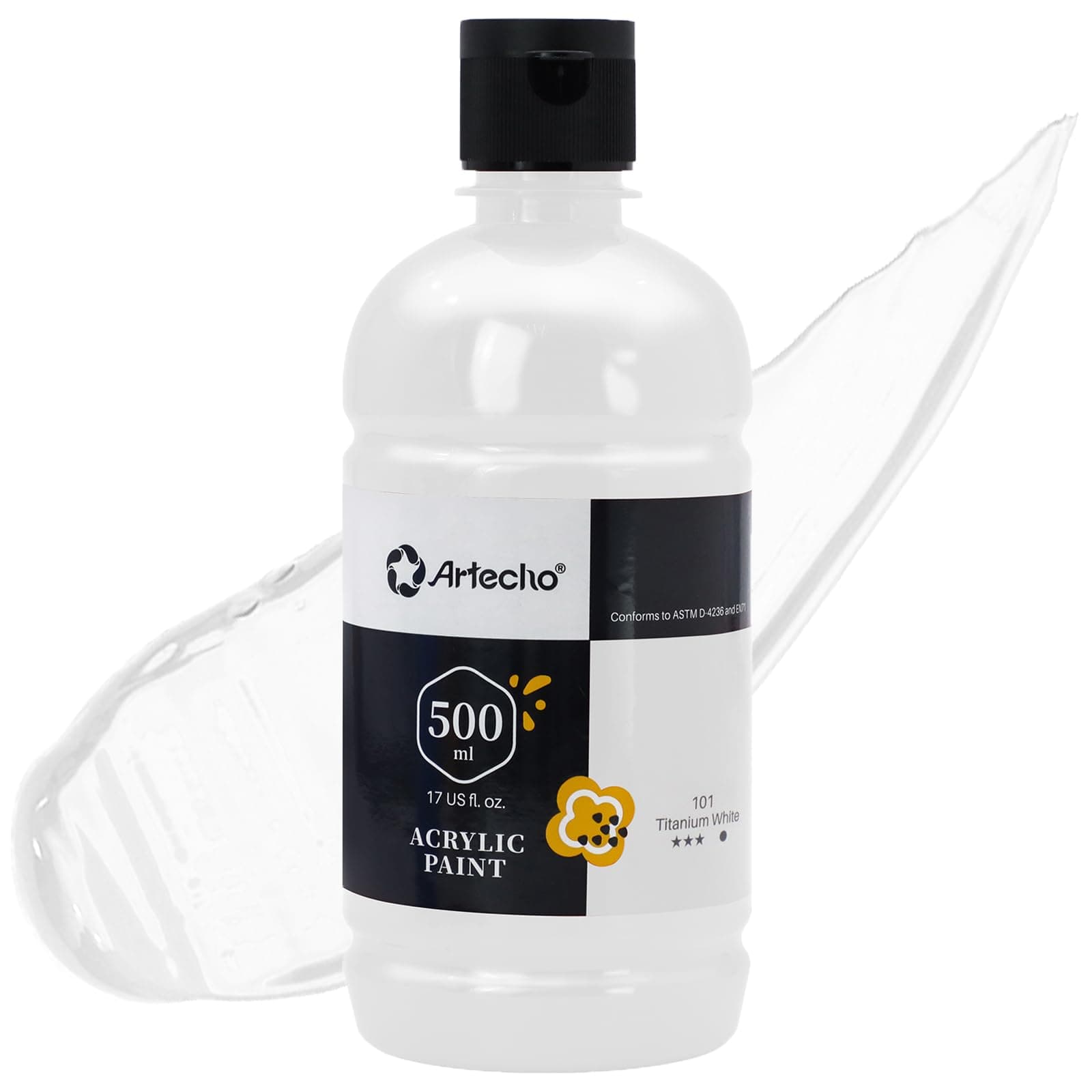 Artecho Acrylfarbe Titanweiß 500 ml ✨