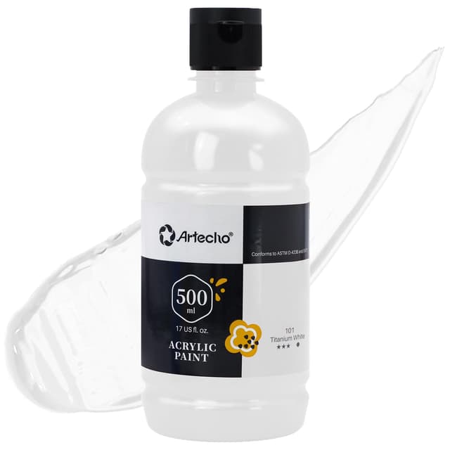 Artecho Acrylfarbe Titanweiß 500 ml ✨