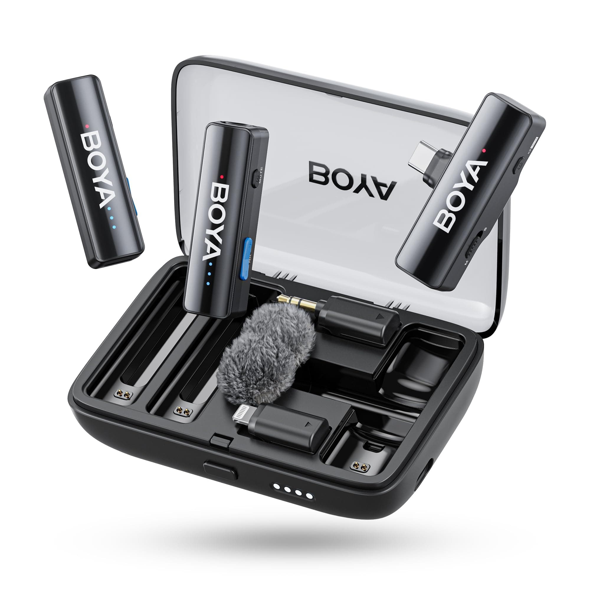 🎤 BOYA BOYALINK 2 Drahtloses Lavalier-Mikrofon für iPhone, Kamera, Android 📸