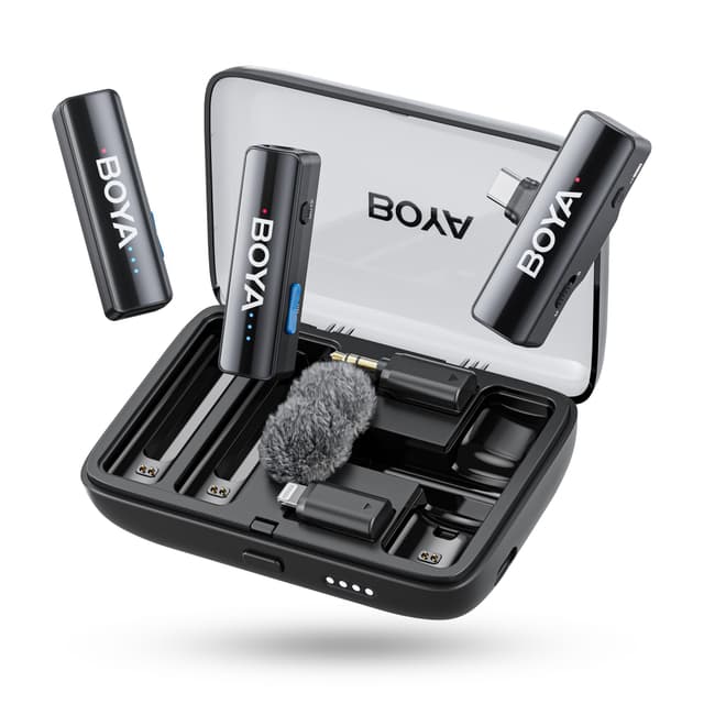 🎤 BOYA BOYALINK 2 Drahtloses Lavalier-Mikrofon für iPhone, Kamera, Android 📸