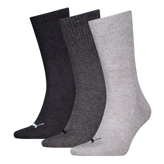 🧦 PUMA Unisex Cushioned Crew Sock (3er Pack) 35-38 graue Kombination - Angebot!