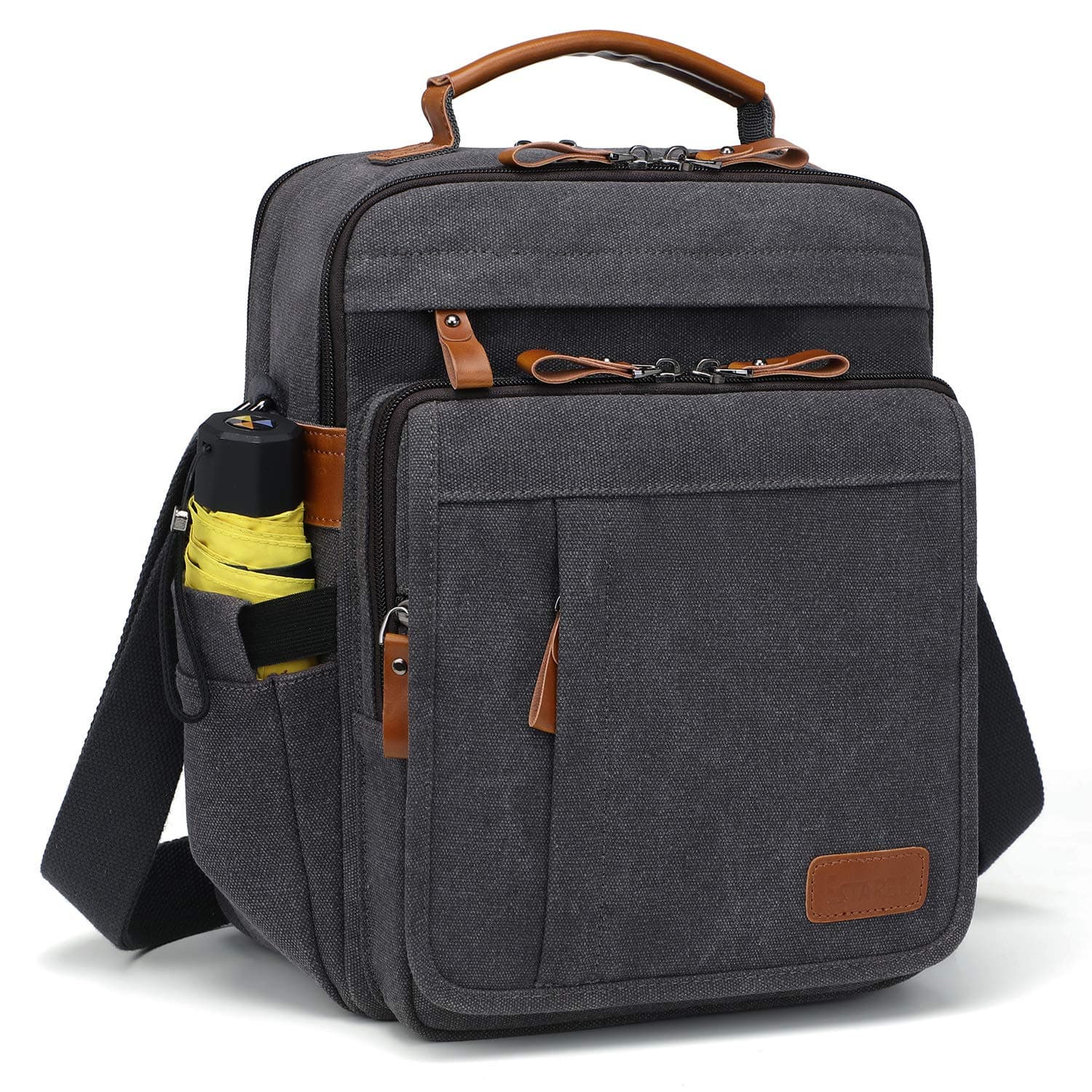 ESTARER Umhängetasche Herren Schultertasche 13 Zoll Grau 👜