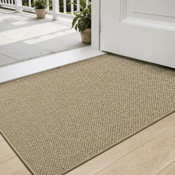 🌟 DEXI Fußmatte Innen 60 x 90cm 🚪 Rutschfest & Strapazierfähig 🧼 Waschbar & Dünn 🌈 Beige Angebot bei HelloDeals