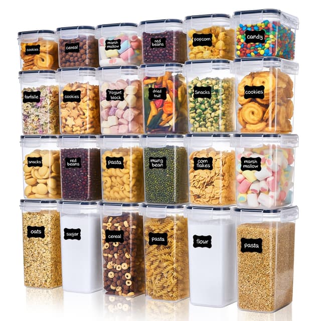 🌟 Vtopmart Vorratsdosen mit Deckel Luftdicht, Set mit 24 Vorratsbehälter 🌟