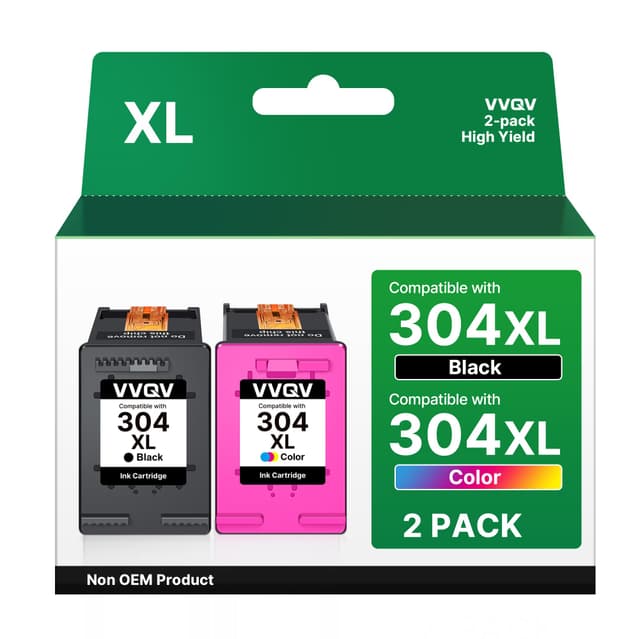 VVQV 304 XL Druckerpatronen Multipack 304XL Ersatz für HP 304 Druckerpatronen 🖨️