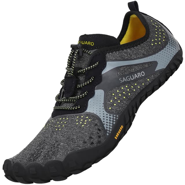 👟 SAGUARO Barfußschuhe Herren Damen Outdoor Sport Fitnessschuhe Traillaufschuhe Gr.35-48 36 EU Neues Schwarz 👟