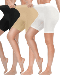 🌟 Damen Shorts Radlerhose Kurze, 3er Pack Anti Scheuern Unterhose 🌟 Angebot bei HelloDeals