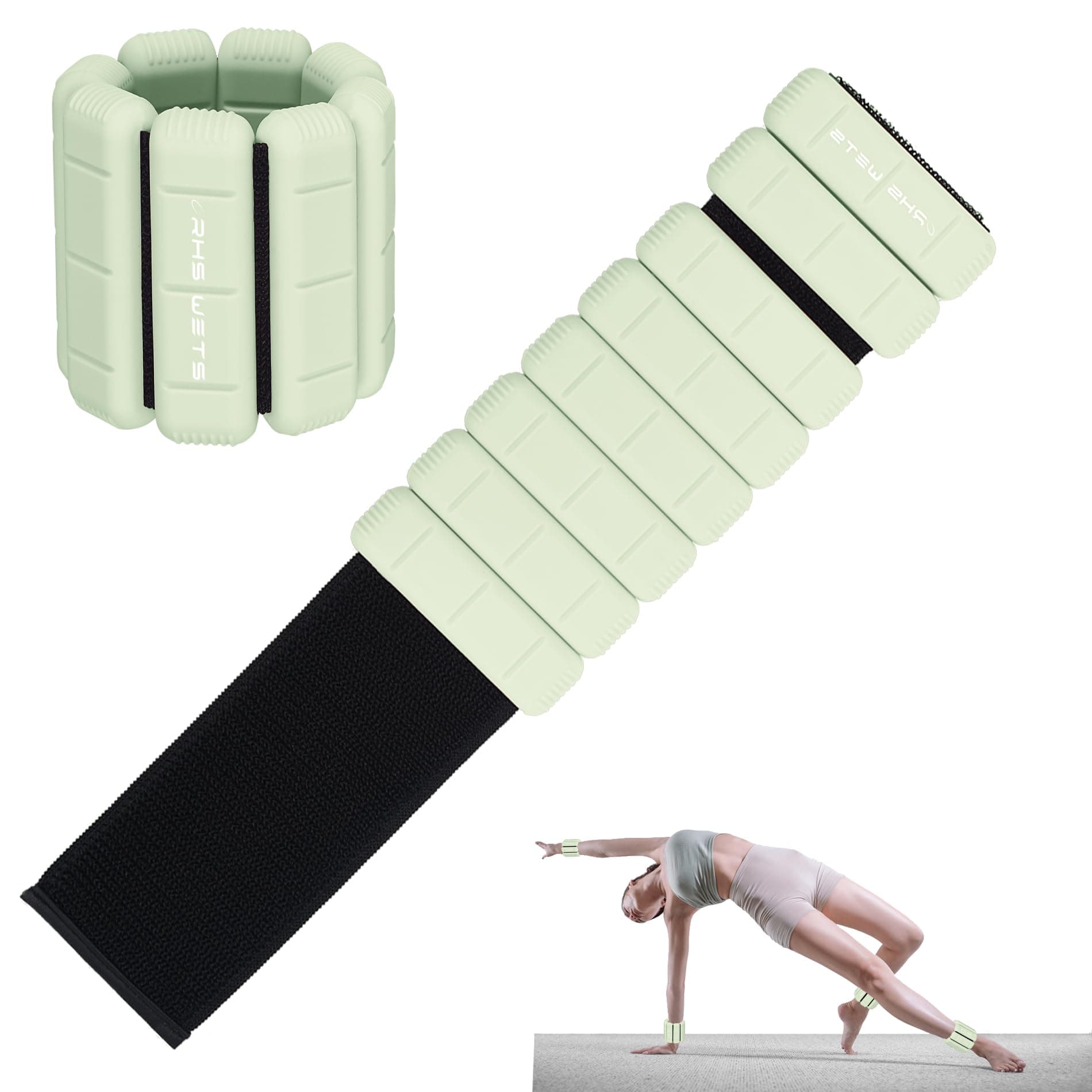 EU-patentierte tragbare Gewichtsmanschetten – 2er-Set (Jeweils 0,5 kg & 1 kg) Olivgrün 🏋️‍♂️