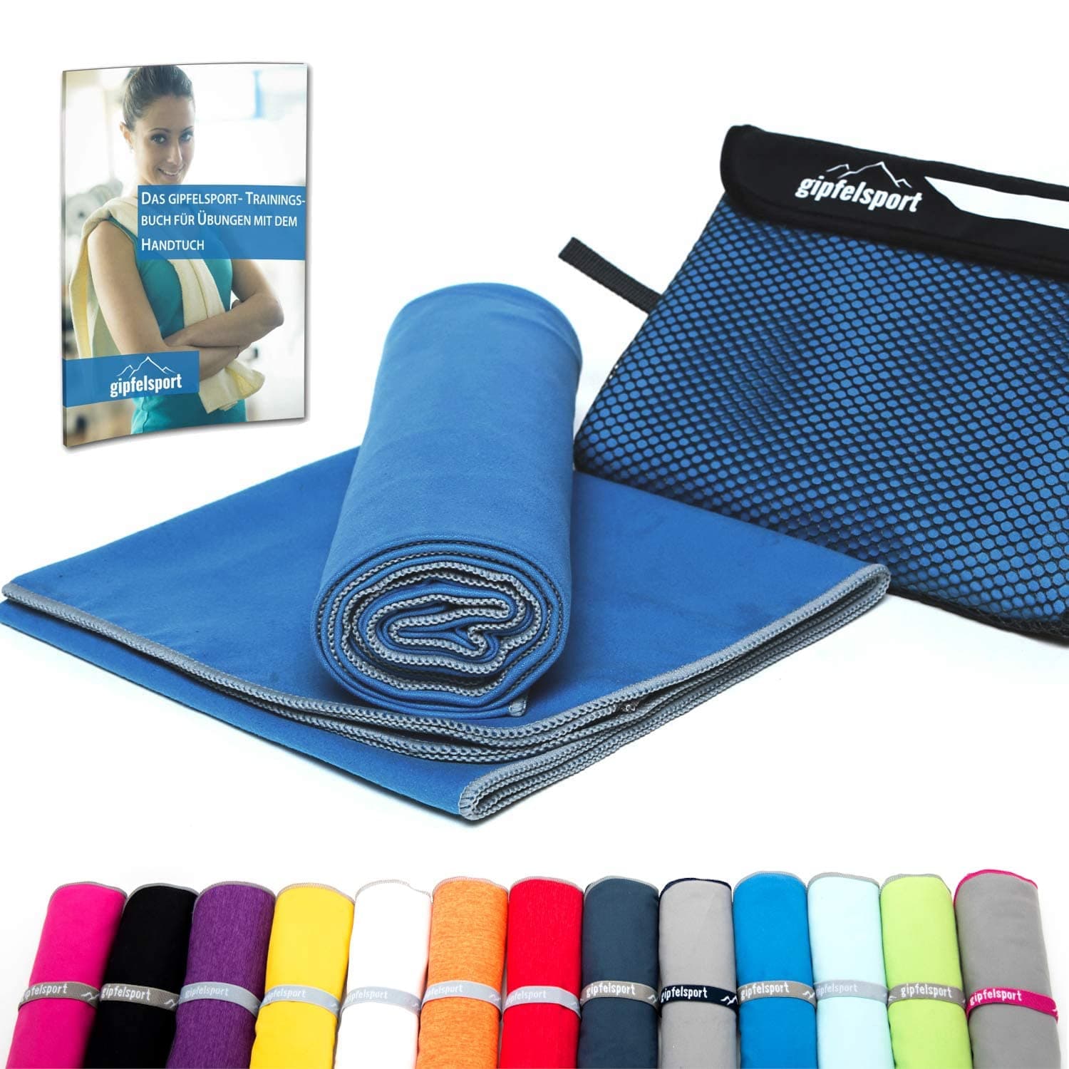 🌟 Gipfelsport Mikrofaser Handtuch Set - Für Sauna, Fitness, Sport 🏖️