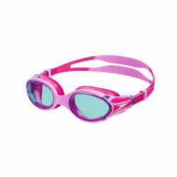 🏊 Speedo Unisex Kinder Biofuse 2.0 Schwimmbrille | Anti-Beschlag | Wasserdicht | Flamingo Pink/Electric Pink/Blue