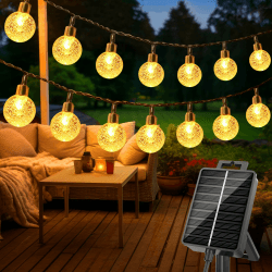 🌞 Litogo Solar Lichterkette Aussen, 15M LED Lichterkette Außen Solar Wetterfest 🌟