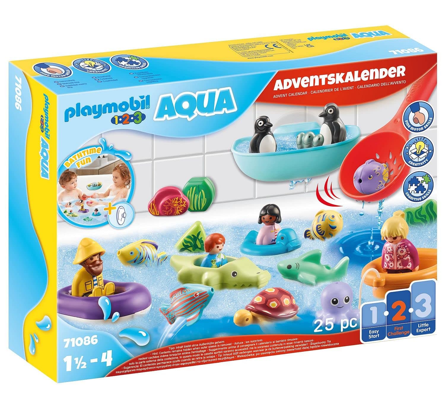 🌊 PLAYMOBIL 1.2.3 Aqua 71086 Adventskalender für Kinder 🚤🦆