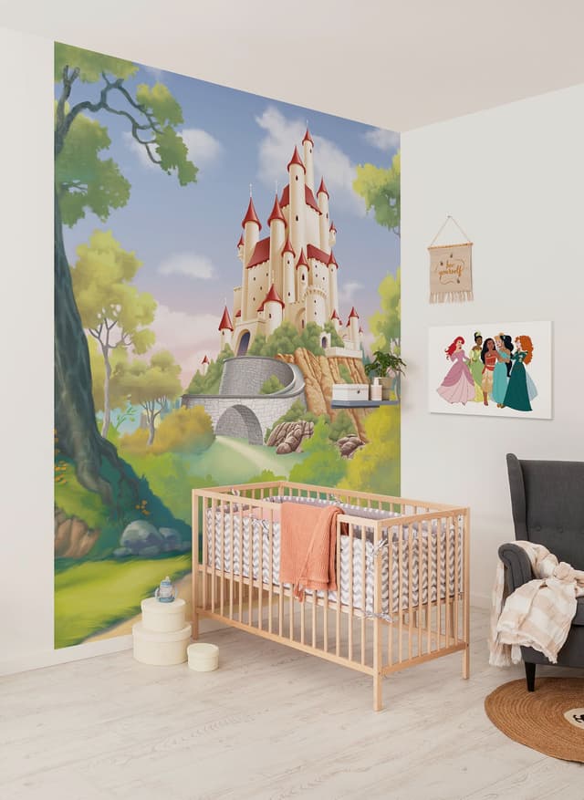 Komar Vlies Fototapete - Disney Princess Snow White Castle - Größe 200 x 250 cm