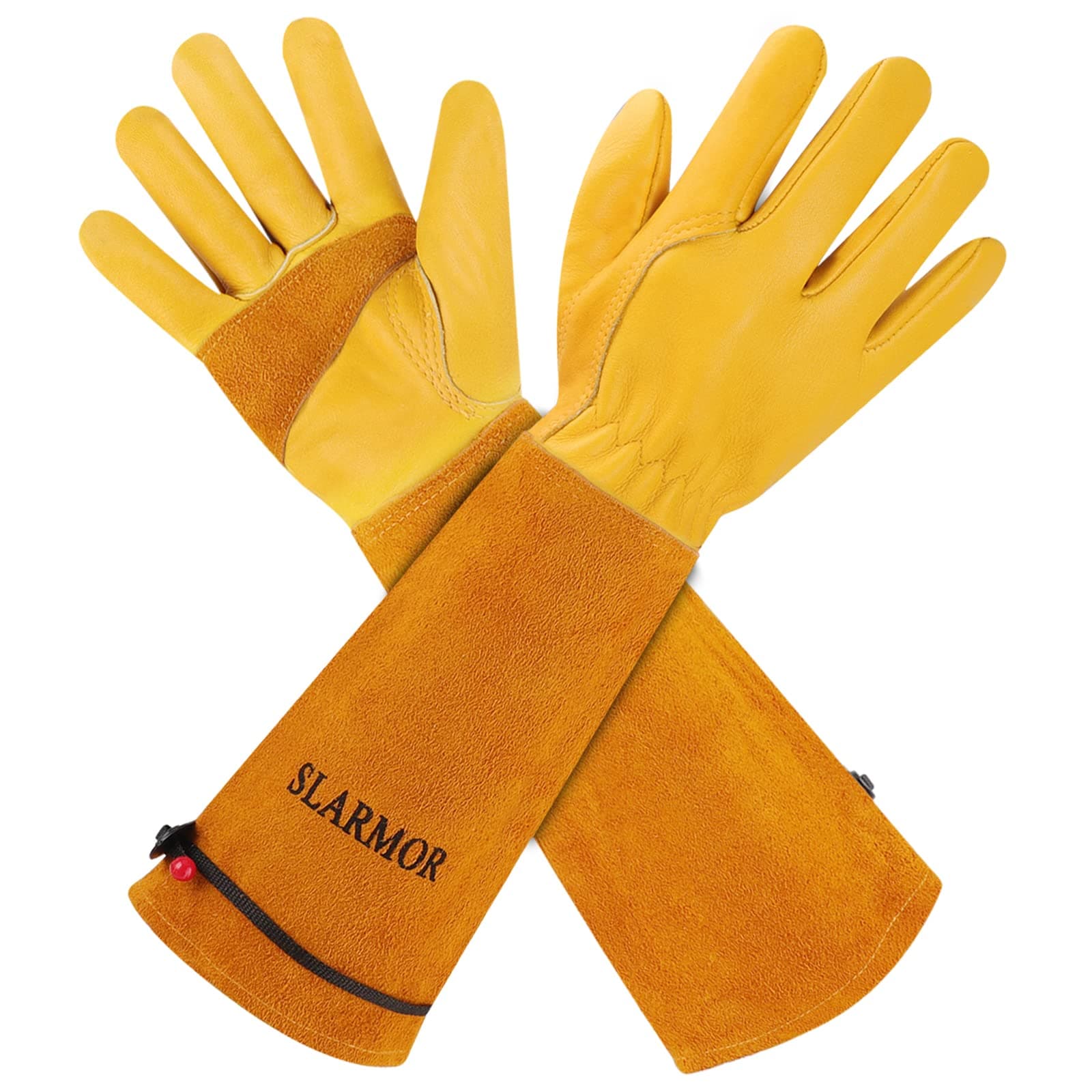 SLARMOR Gartenhandschuhe aus Leder für Damen und Herren 🌹🧤 - Dornensicher und atmungsaktiv