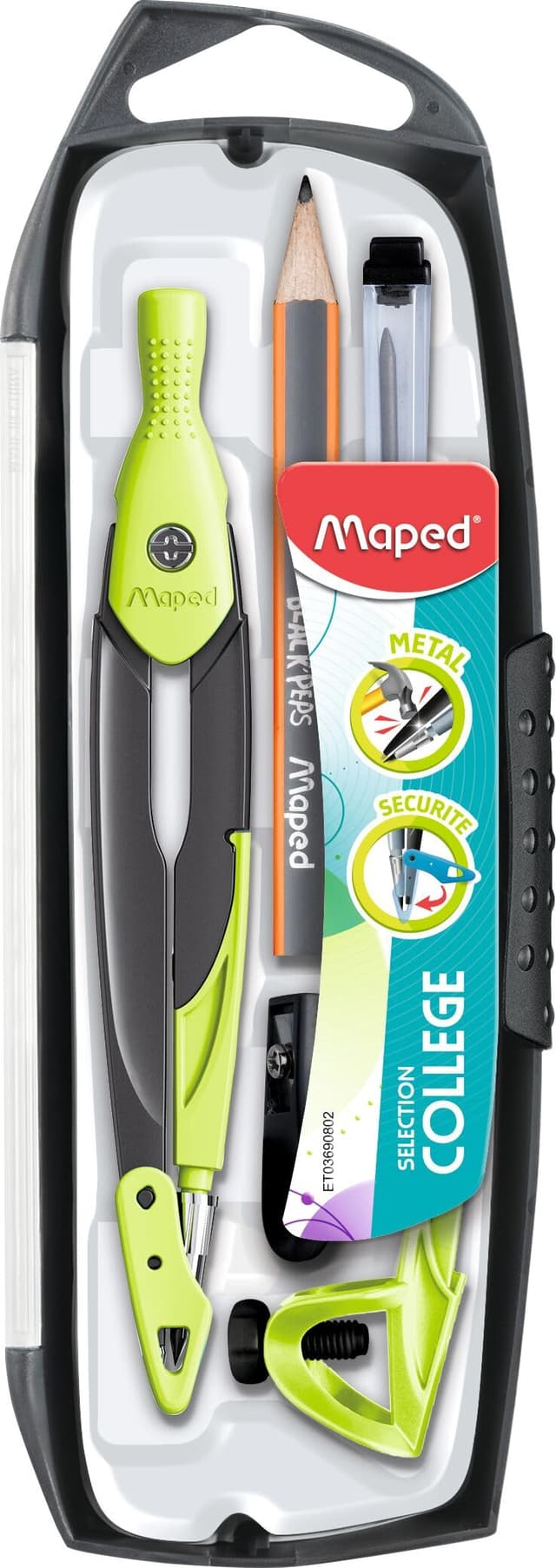 🌟 Maped - 5-teiliges Set für College in Grün 📏✏️