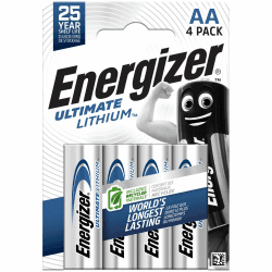 🔋 Energizer Ultimate Lithium Batterie AA (4 Stück) - Die langlebigste AA Batterien der Welt 🌍 Angebot bei HelloDeals