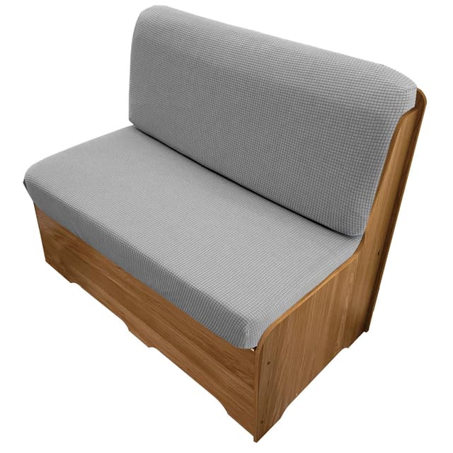 🚍🛋️ SHADEPLUS Wohnwagen Sitzpolster Bezüge Set - Grau 102 x 56 cm, 2 Stück
