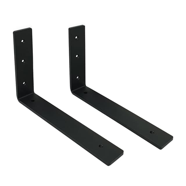 🌟 MLOQI 2 Stück Regalhalterung Schwarz Schwerlast Metall 🛠️