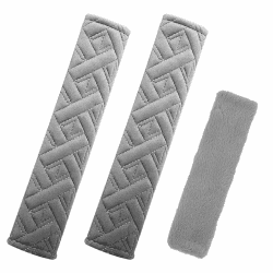 🚗 Auto Gurtpolster 3 Stück | Faux Rabbit Sicherheitsgurt Pads für Familie