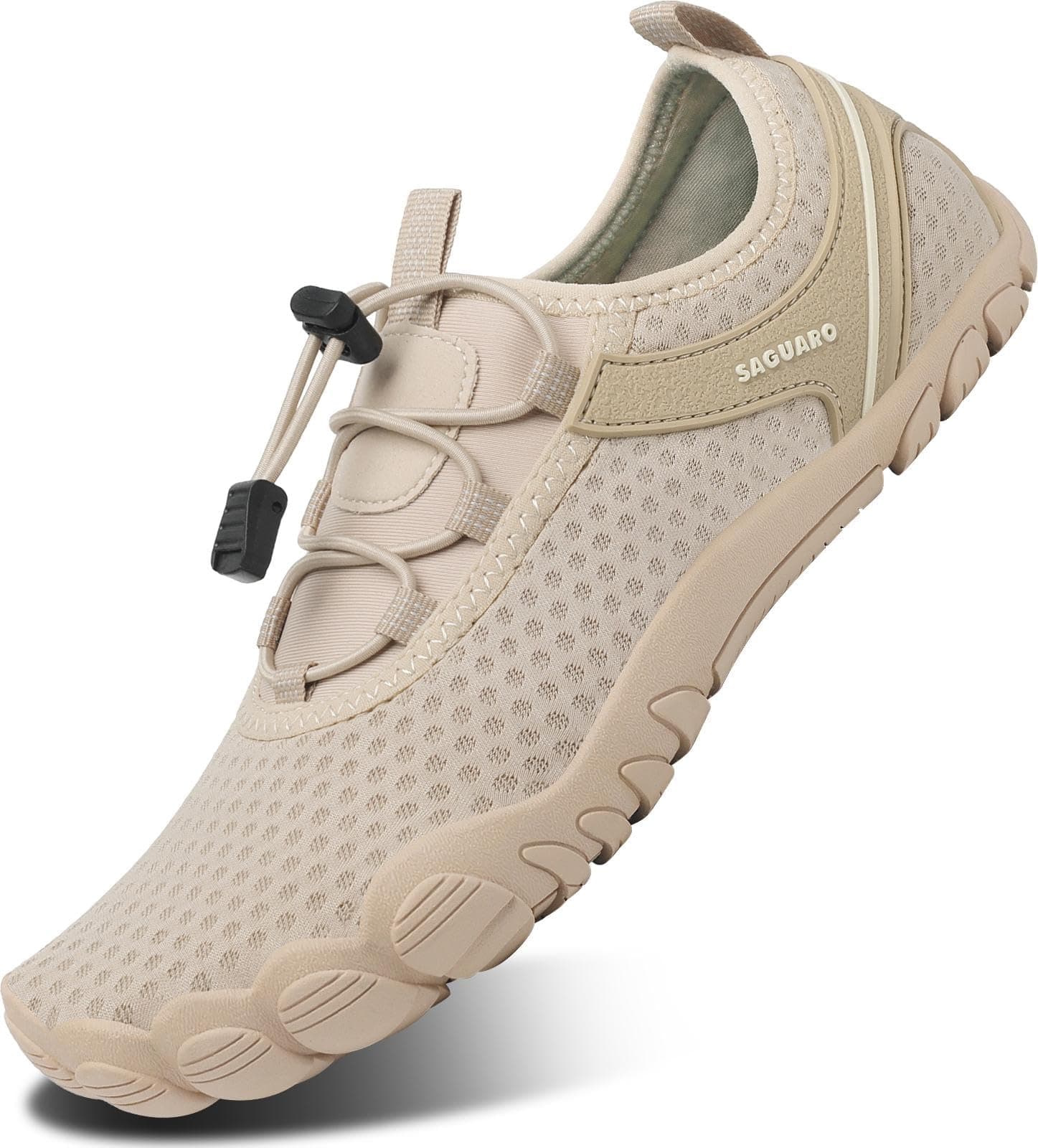SAGUARO Herren Badeschuhe Damen rutschfeste Sohle Schnell Trocknend Schwimmschuhe 43 EU Kakifarben 🏊‍♂️🏄‍♀️🎣