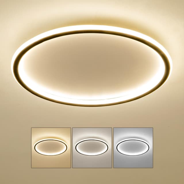 Mikeru 40CM LED Deckenleuchte Rund 🌟 10% Rabatt!