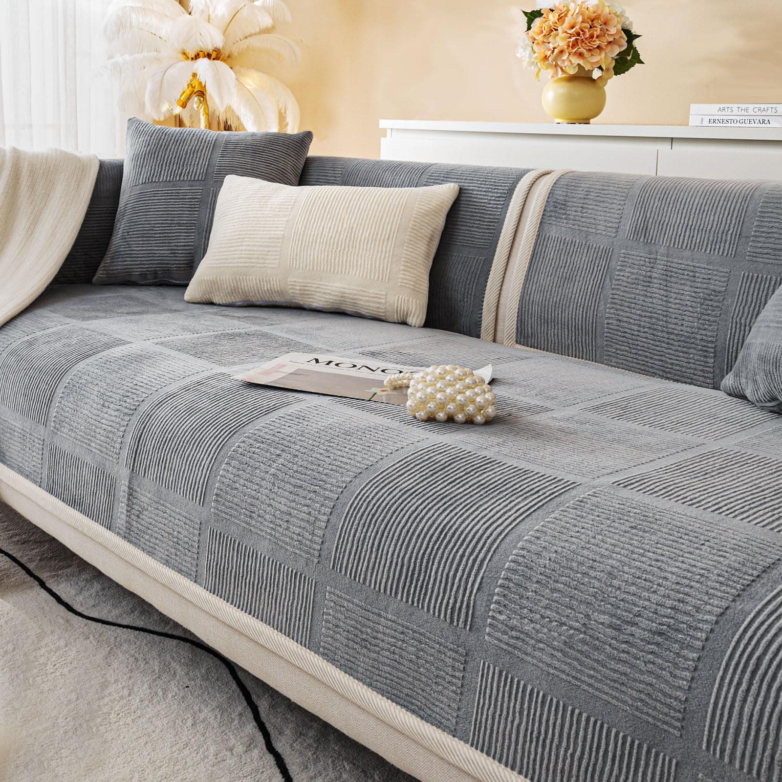 BXAEYIPOR Couch Überzug 2024 Neue 1/2/3/4 Sitzer L Form Sofa Cover ❤️