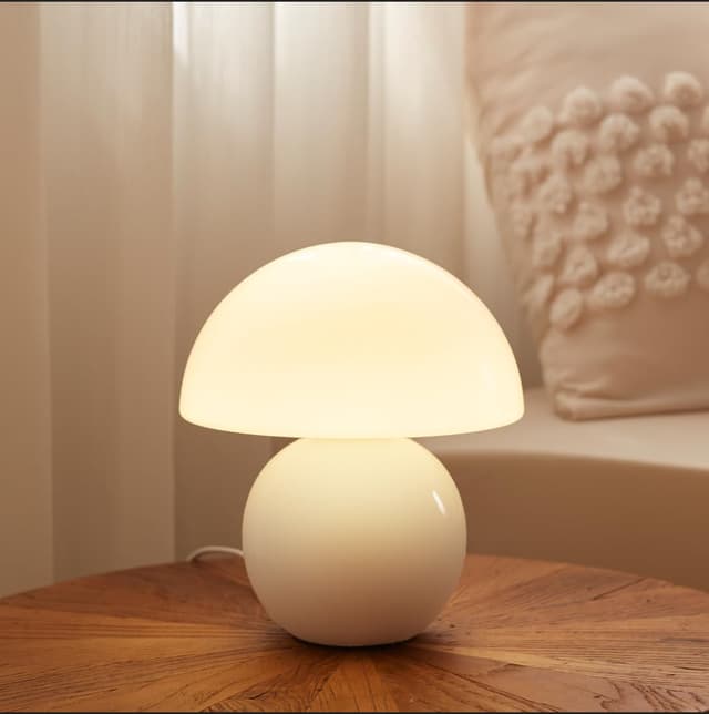 Dawnwake Pilz Nachttischlampe Tischlampe - LED Dimmbar Tischleuchte Deko Wohnzimmer