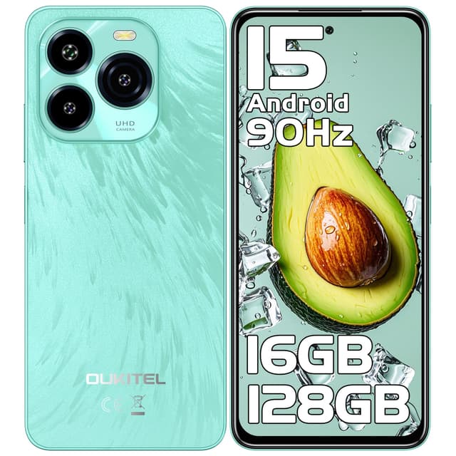 📱 OUKITEL C65 Android 15 Handy Ohne Vertrag, 16GB+128GB/1TB Smartphone Ohne Vertrag, 6.7" HD+ 90Hz Handy Günstig 🌟