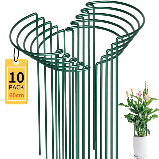 JKKLCC 10 Stück Pflanzenstützen Staudenhalter 🌿🌸