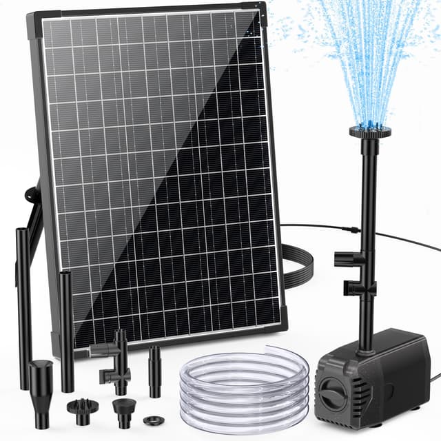 🌞🌿🐦 Biling Solar Teichpumpe mit Filter 20W 875 L/H - Solar Springbrunnen für außen!