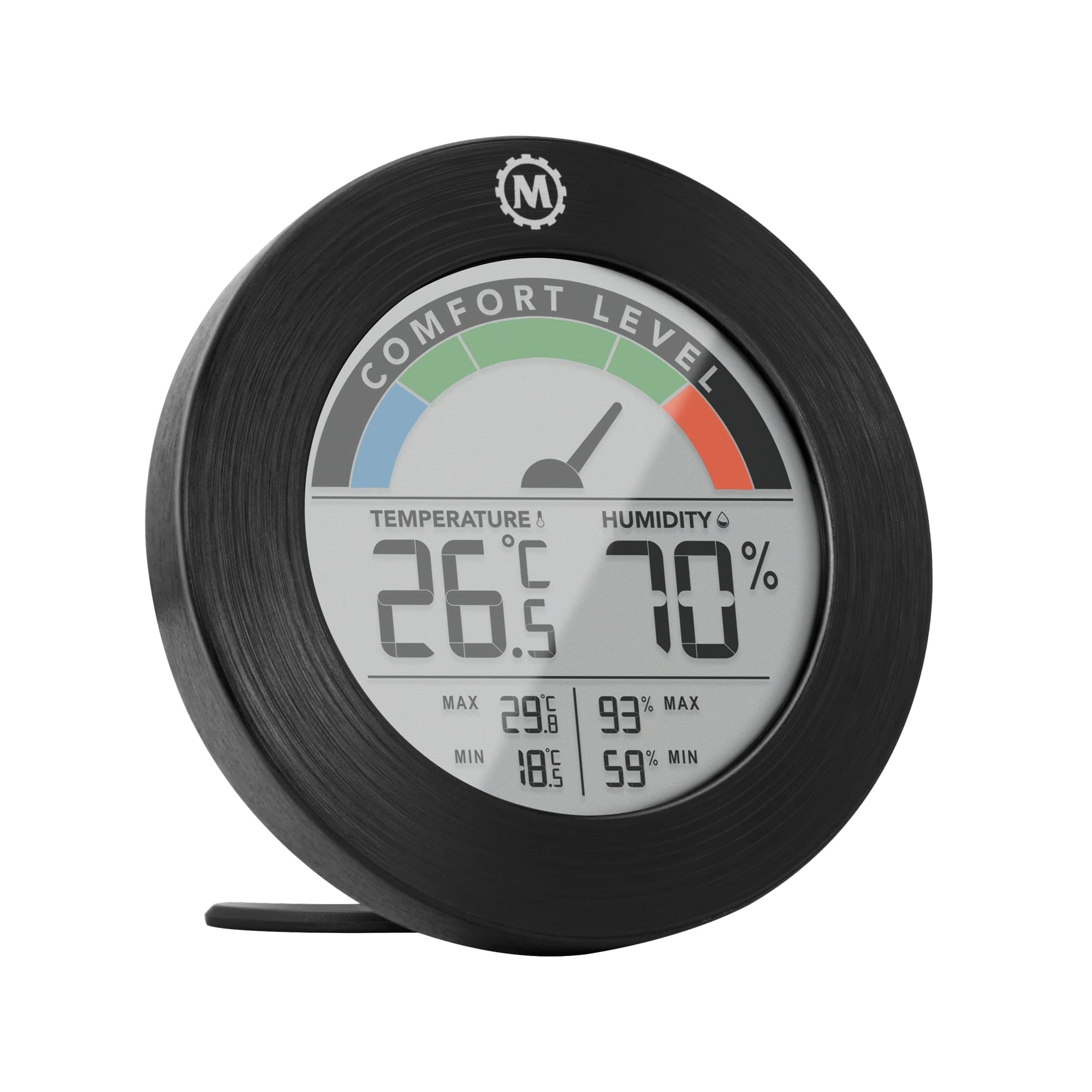 🏃‍♂️🌡️ Marathon Austin-Thermometer und Hygrometer: Kabellos für Innentemperatur und Luftfeuchtigkeit