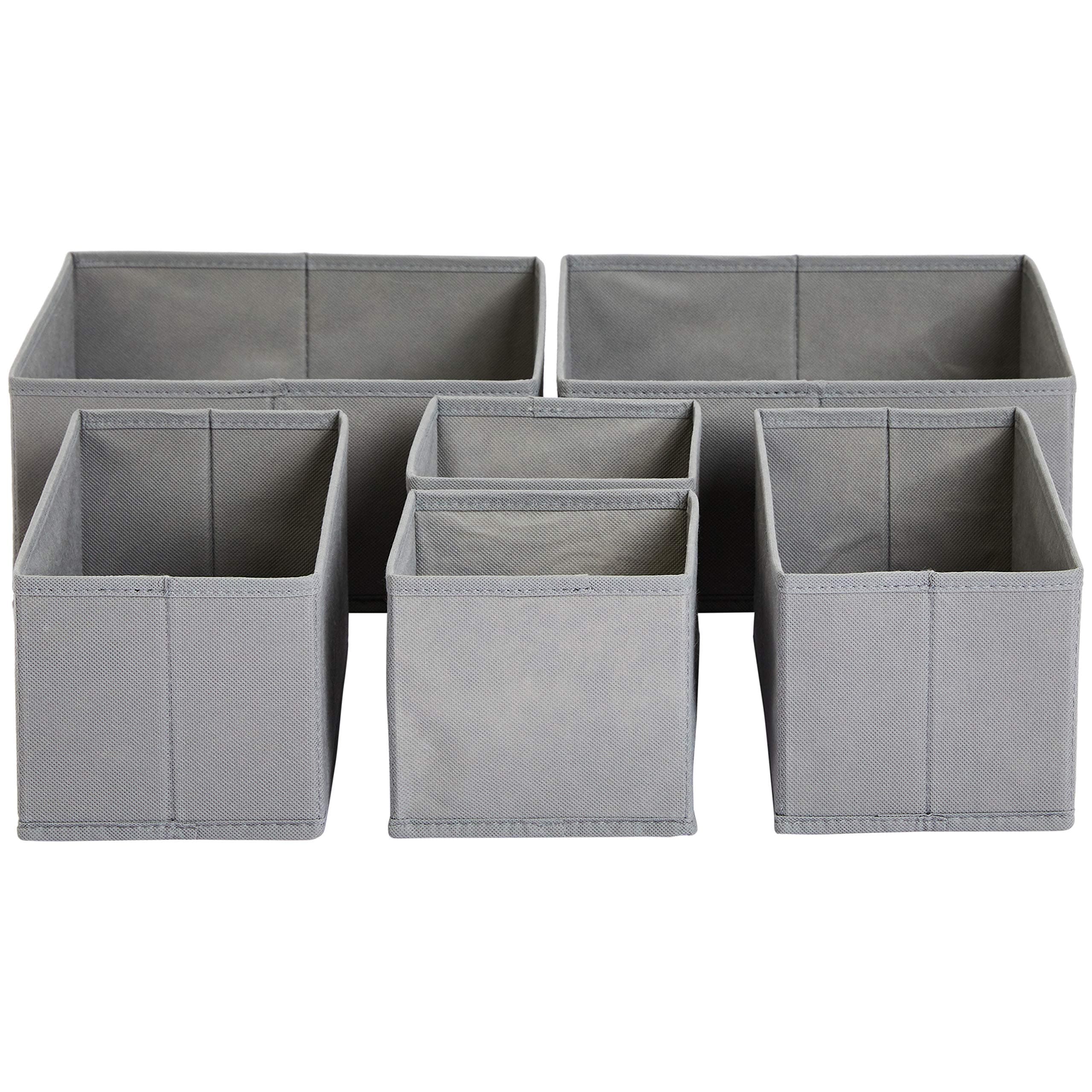 🌟 Amazon Basics Schubladen-Organizer 6er Set - Grau 🌈