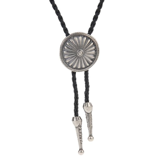 🤠🌵 COOLLA Bolo Tie - Handgemachter Western Cowboy Anhänger Schwarz Türkis für Frauen, Männer Silber 🌟👔