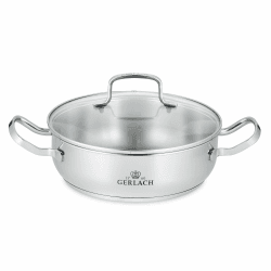 🍲 Gerlach Simple Topf 2L aus Edelstahl mit Glasdeckel - Ästhetik trifft Funktionalität! 🍳