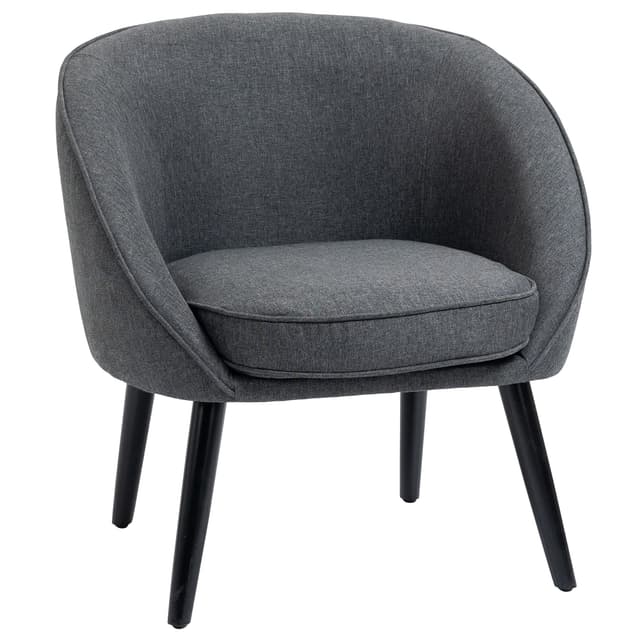 🌟 HOMCOM Loungesessel Cocktailsessel Wohnzimmerstuhl Bürostuhl Polsterstuhl 🪑