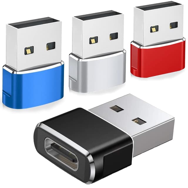 🔌📱 SHUBEIEUMI USB C Buchse zu USB Stecker Adapter 4 Stück