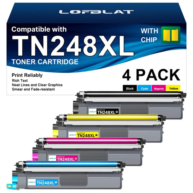🖨️ LOFBLAT TN248XL TN248 TN248XLCMYK TN-248VAL Toner Deal für Brother Drucker! 🌈