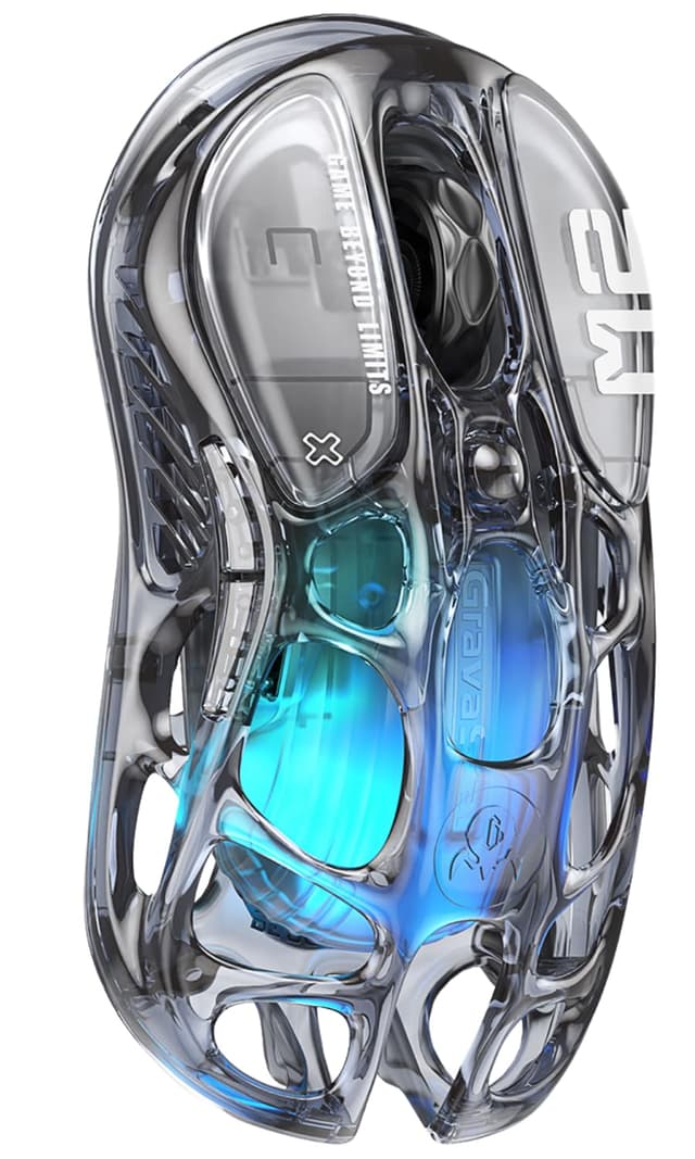 GravaStar Mercury M2 Transparent - Kabellose Gaming-Maus mit 26.000 DPI 🎮