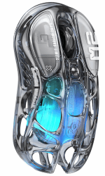 GravaStar Mercury M2 Transparent - Kabellose Gaming-Maus mit 26.000 DPI 🎮