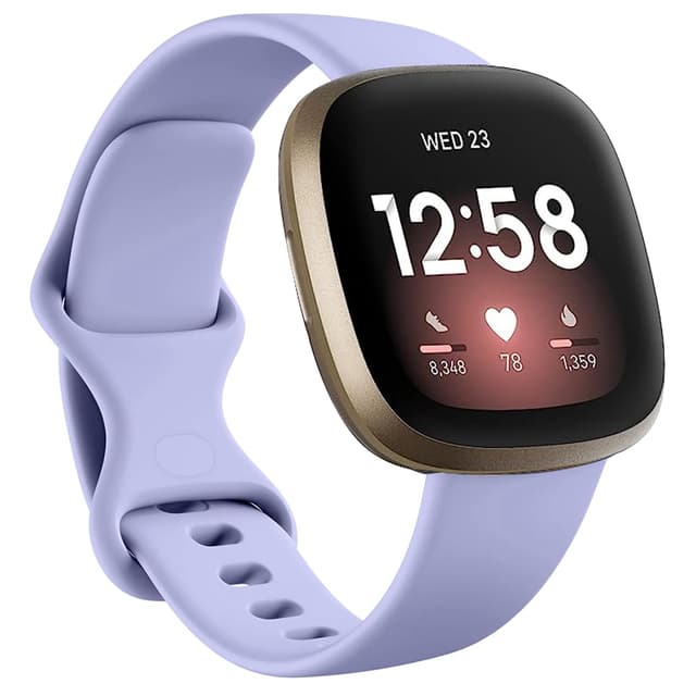 Msksjer Armband für Fitbit Versa 4/Versa 3/Fitbit Sense/Sense 2 - Flieder Large