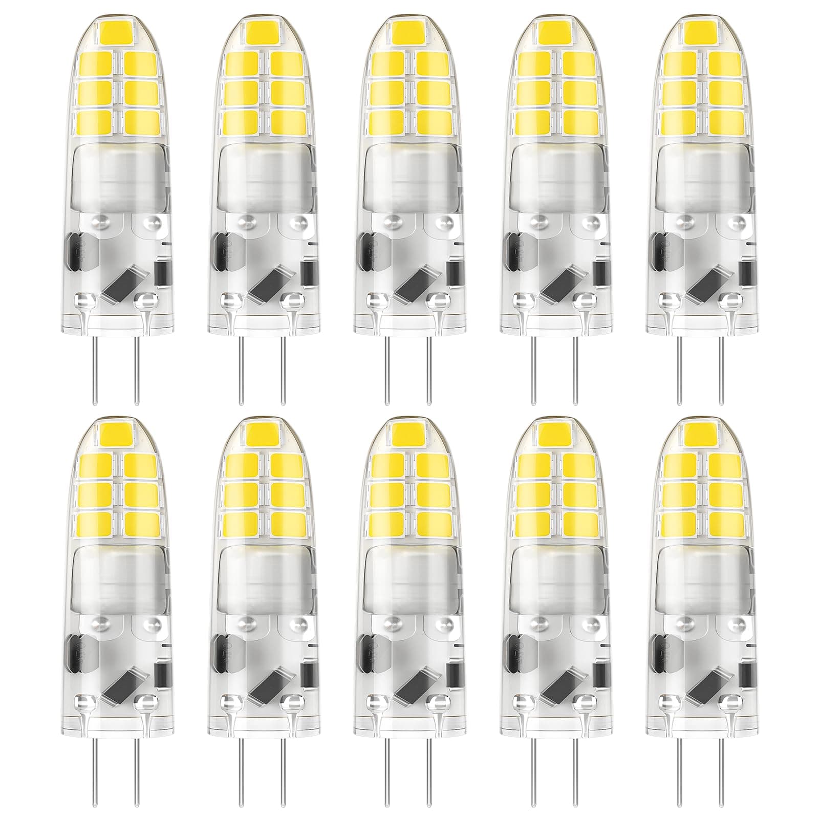 DiCUNO G4 LED Warmweiß, 2W LED Leuchtmittel - 10er Pack